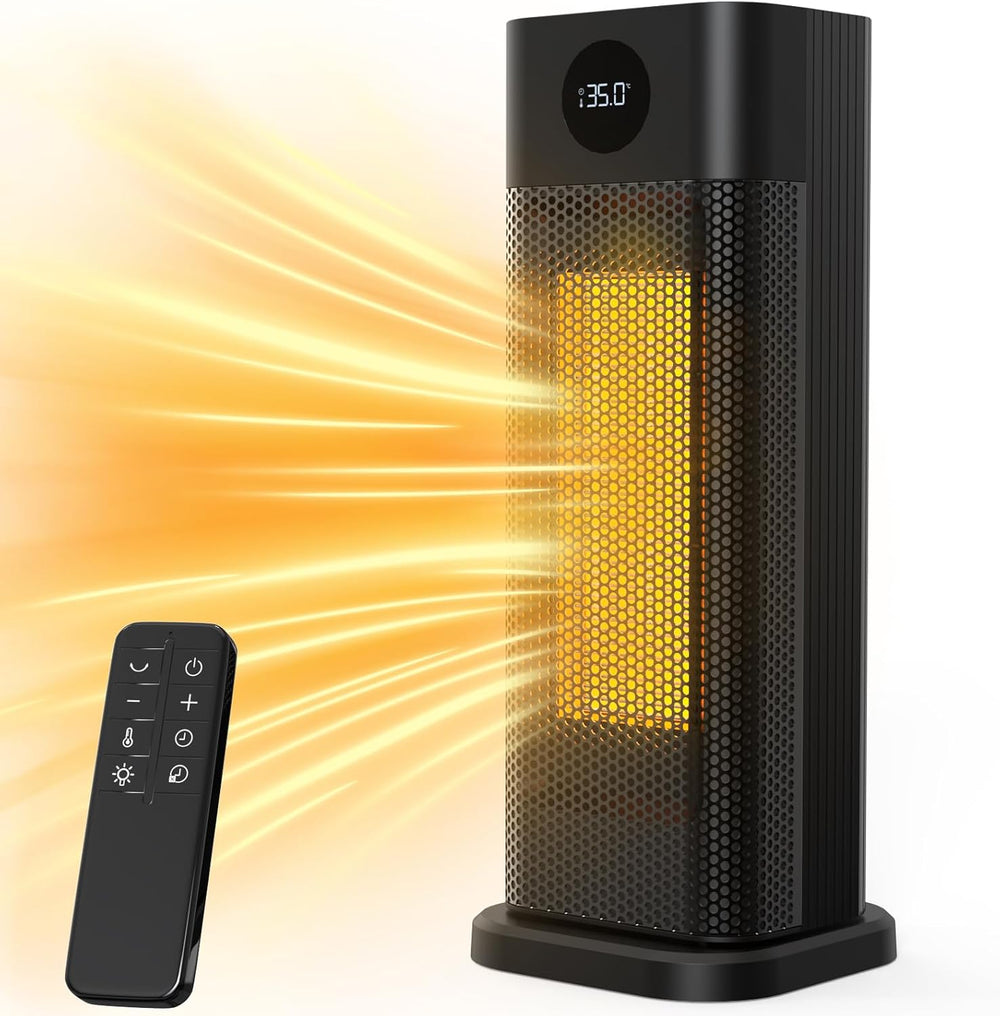 Minthouz Space Heater - 1500W PTC Ceramic Tower Heaters for Indoor Use with A...