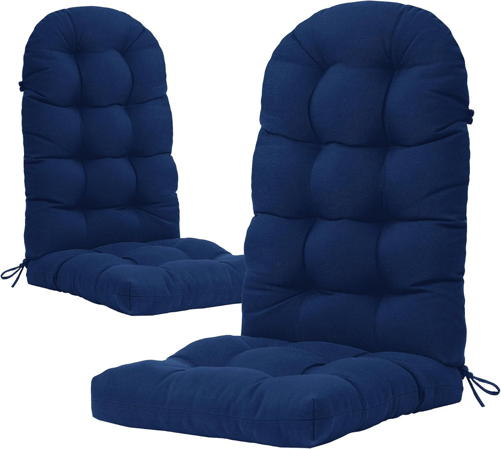 YEFU Adirondack Chair Cushion, 49x20 Rocking Chair Cushions Set of 2, Navy