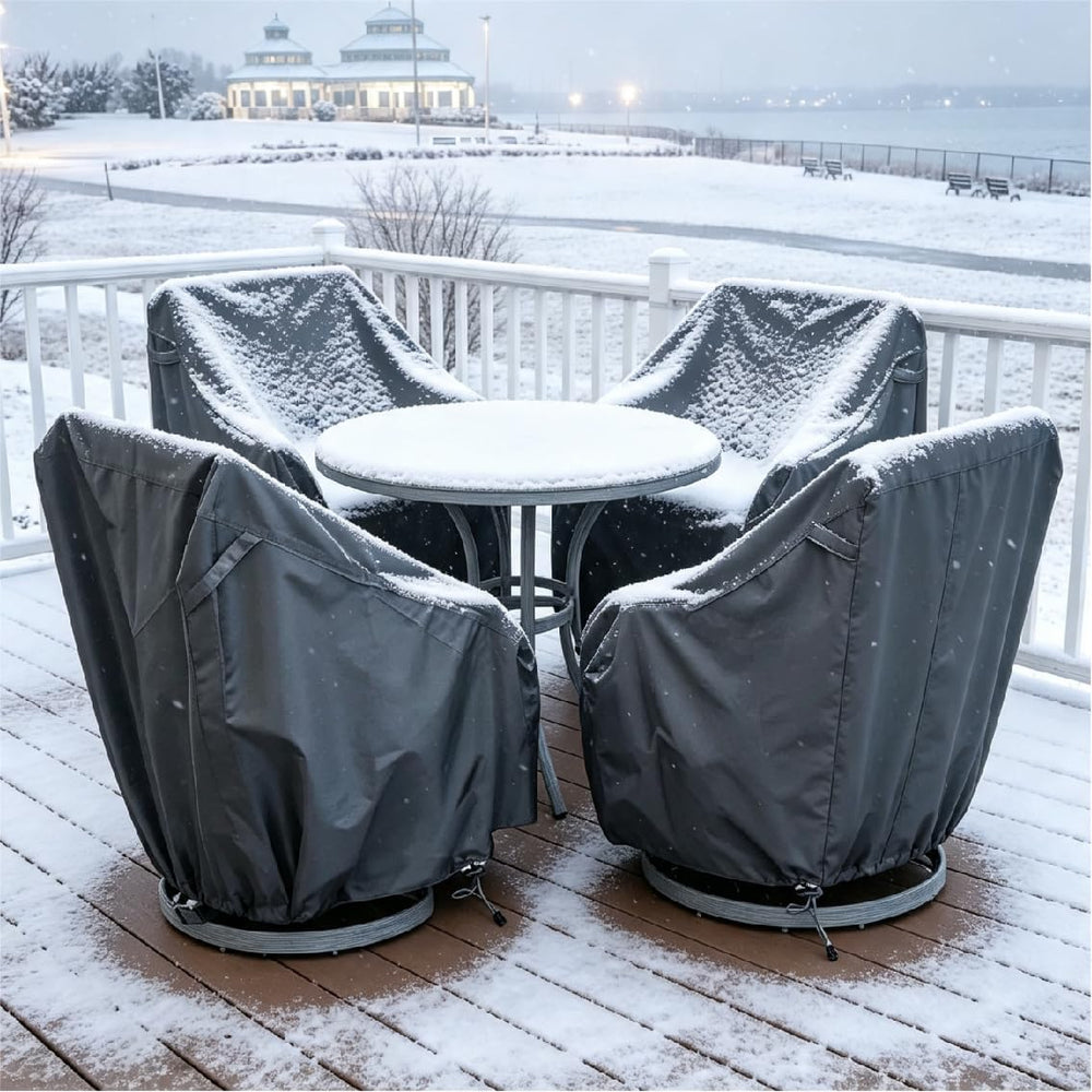 Patio Chair Covers 4 Pack, Waterproof Outdoor Swivel Chair Cover