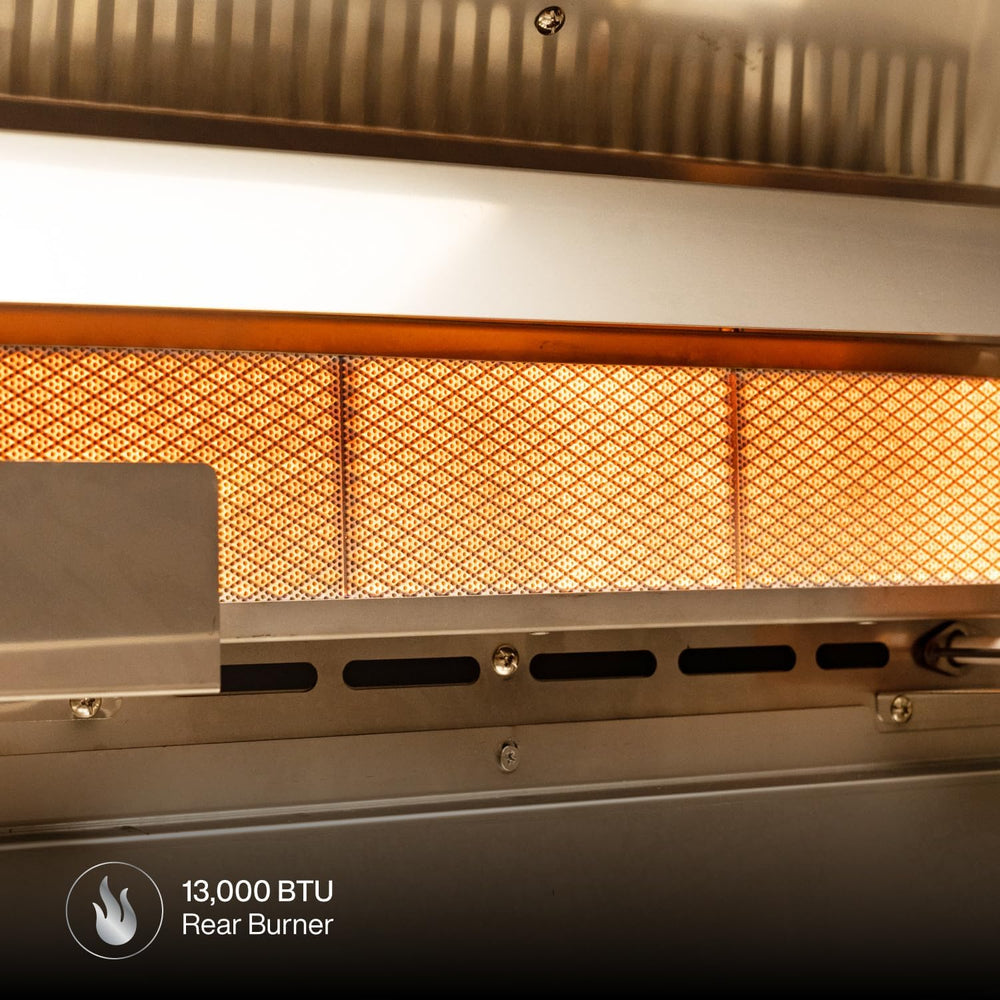 SPIRE 30" Built-In 5 Burner Dual Fuel Grill, All 304 Stainless Steel Body