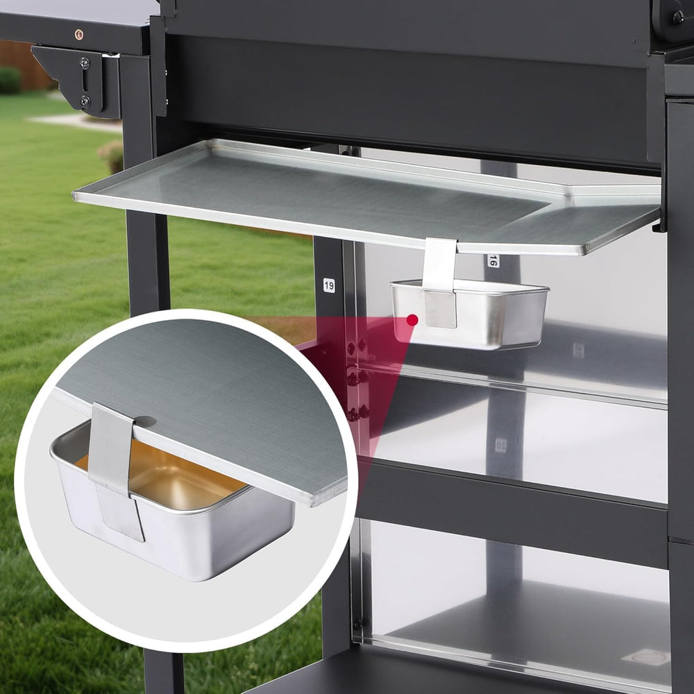 4-Burner Propane Gas Grill and Griddle Combo with Side Burner