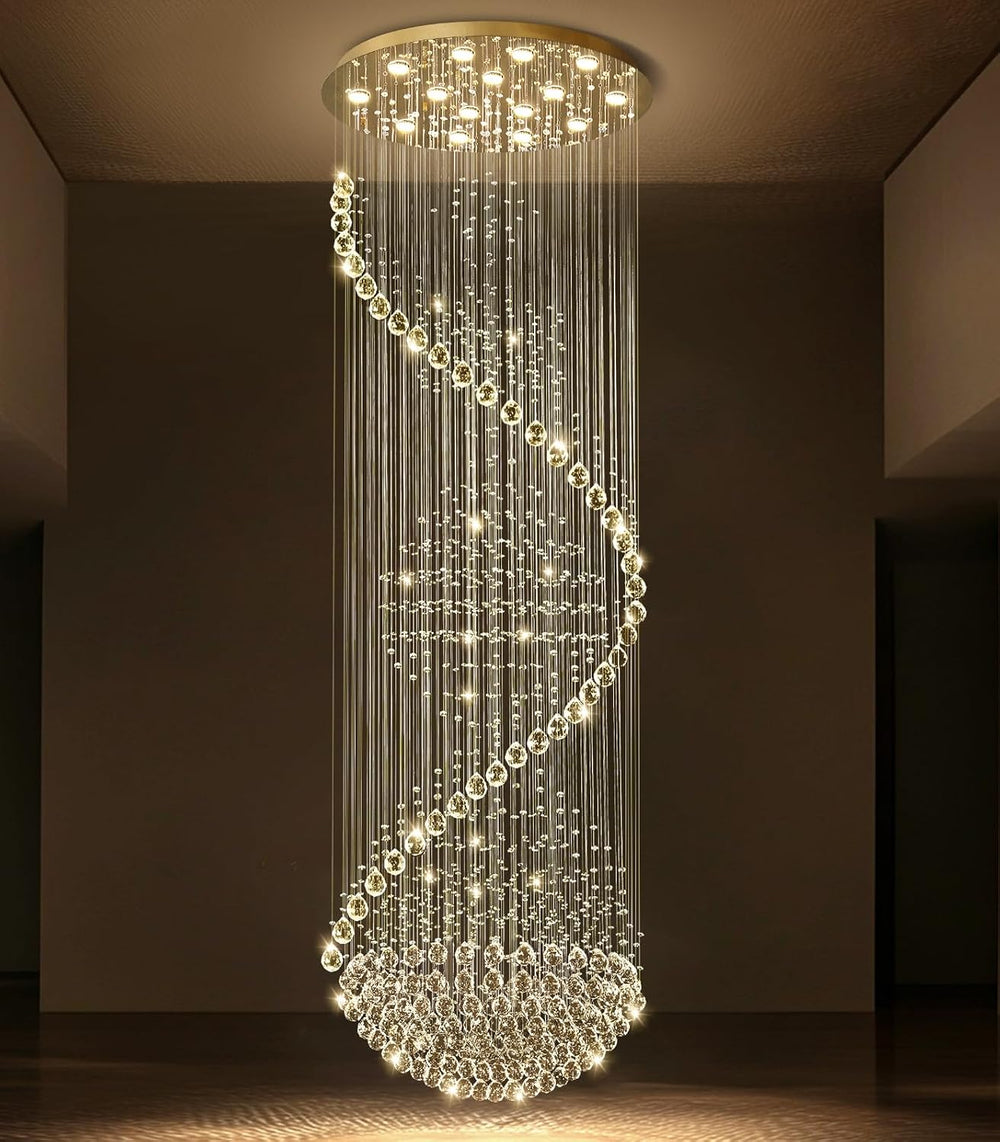 D40'' x H120'' Crystal Chandelier High Ceiling Chandeliers fo...