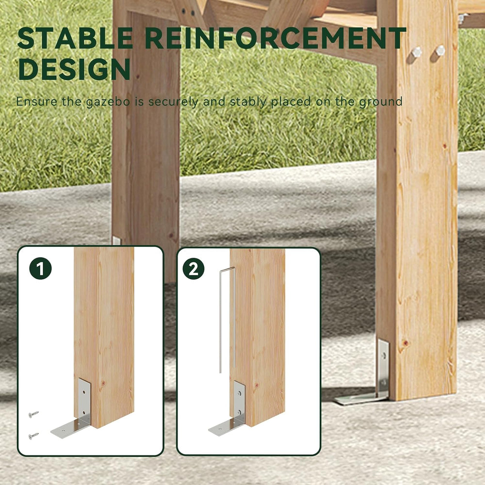 Aoxun 5 FT Cedar Wood Porch Swing, Outdoor Pergola Swing for 3 Person