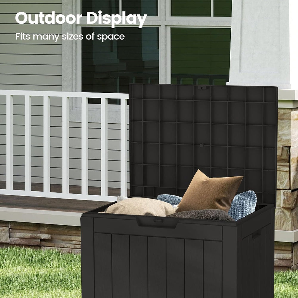 Zapdos 31 Gallon Outdoor Storage Box Deck Box for Indoor and Outdoor Use, Wat...