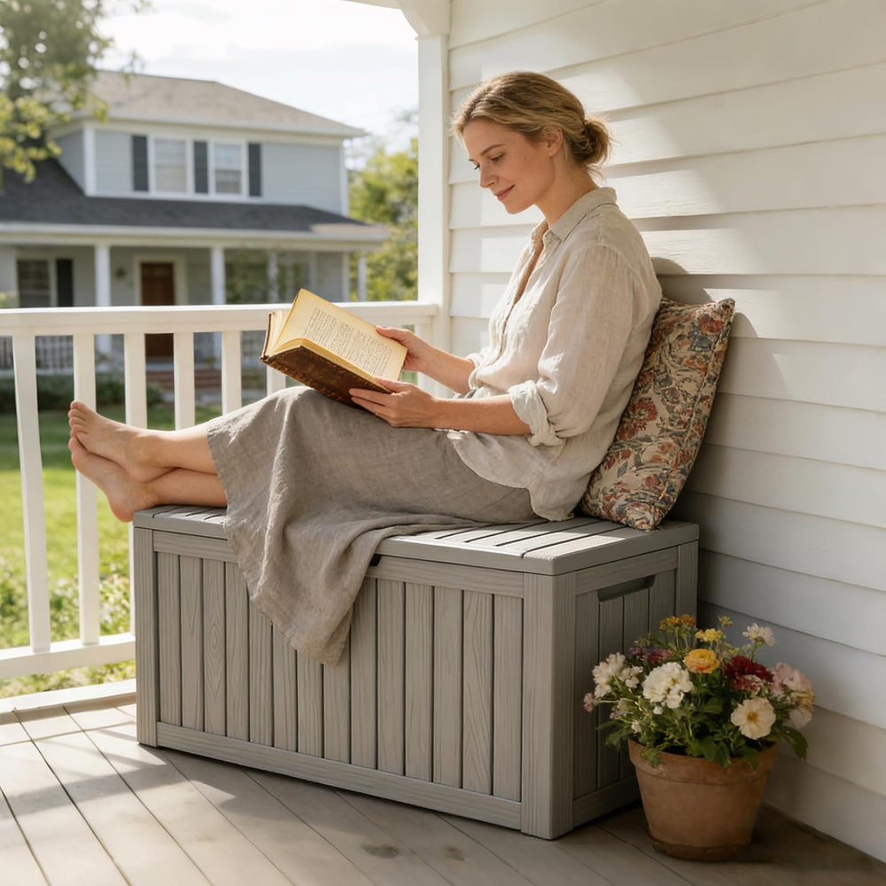 LubanNese Outdoor Storage Box, Waterproof Deck Box, Outdoor Patio Storage Bin...
