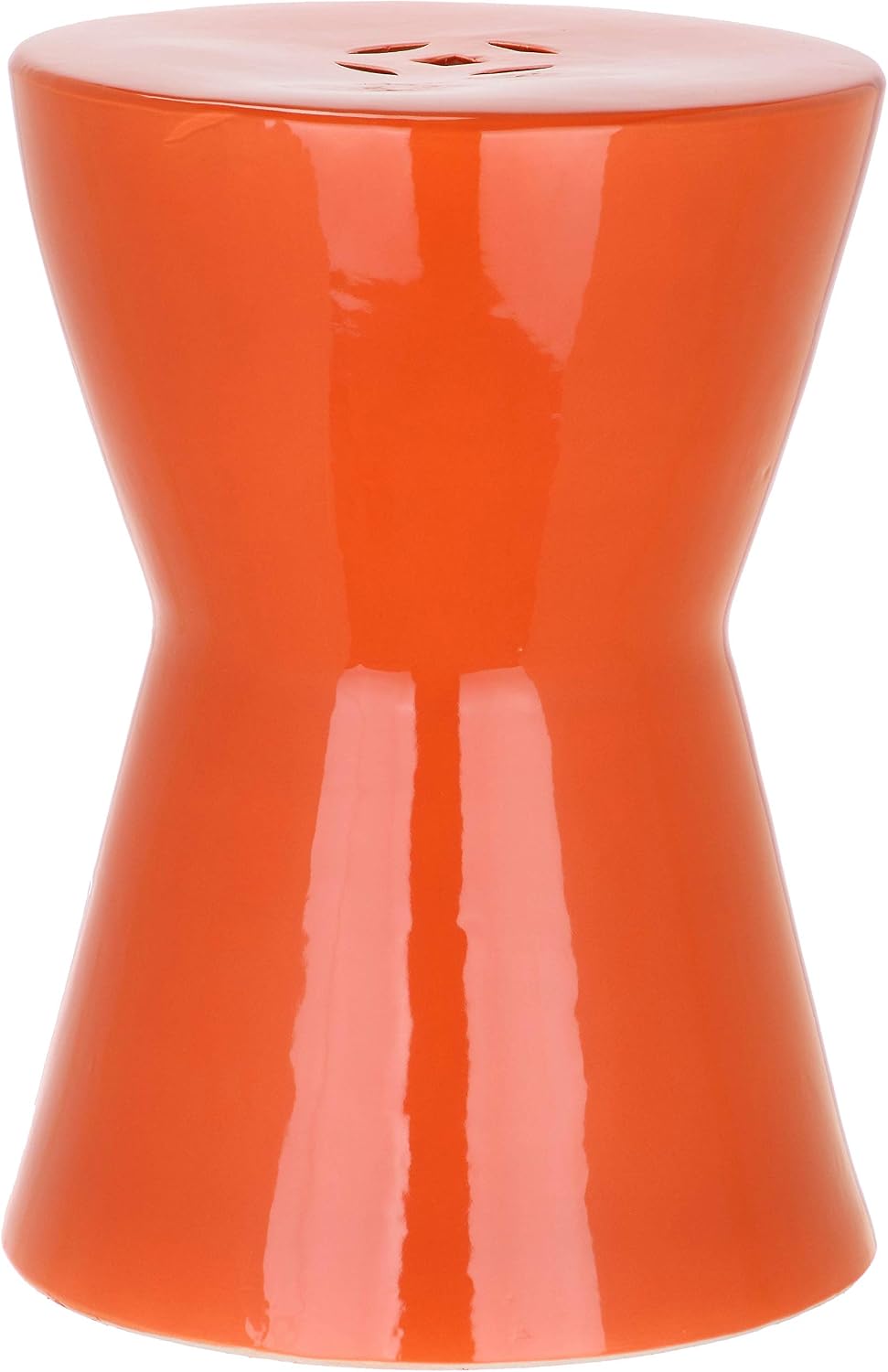 Safavieh Castle Gardens Collection Liana White Glazed Ceramic Garden Stool