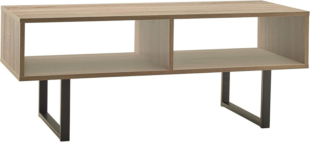 ClosetMaid Rectangular Wood Coffee Table with Storage Shelves, Narrow, 39.45&...