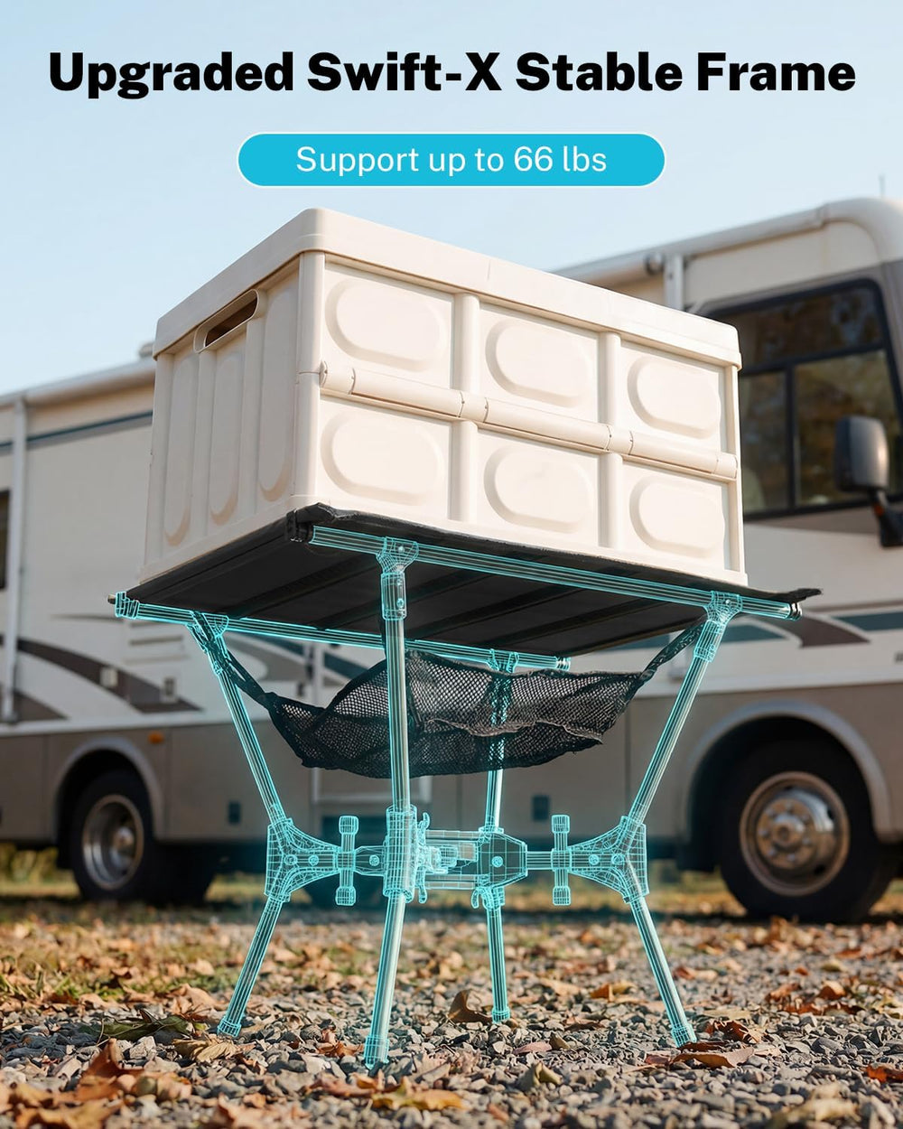 Gonex Portable Camping Table, Lightweight Foldable Camp Side Table