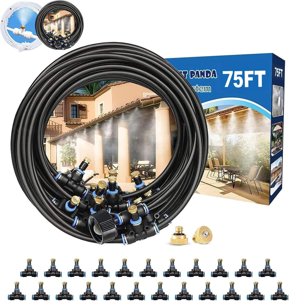 Misters for Outside Patio,Outdoor Water Misting Cooling System,75FT|23M.Backy...