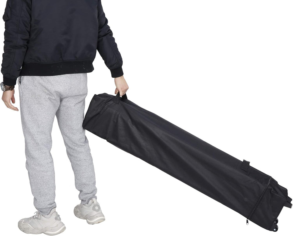 10 x 10 FT Pop Up Canopy Tent - Instant Outdoor Canopy with Wheeled Carry Bag...