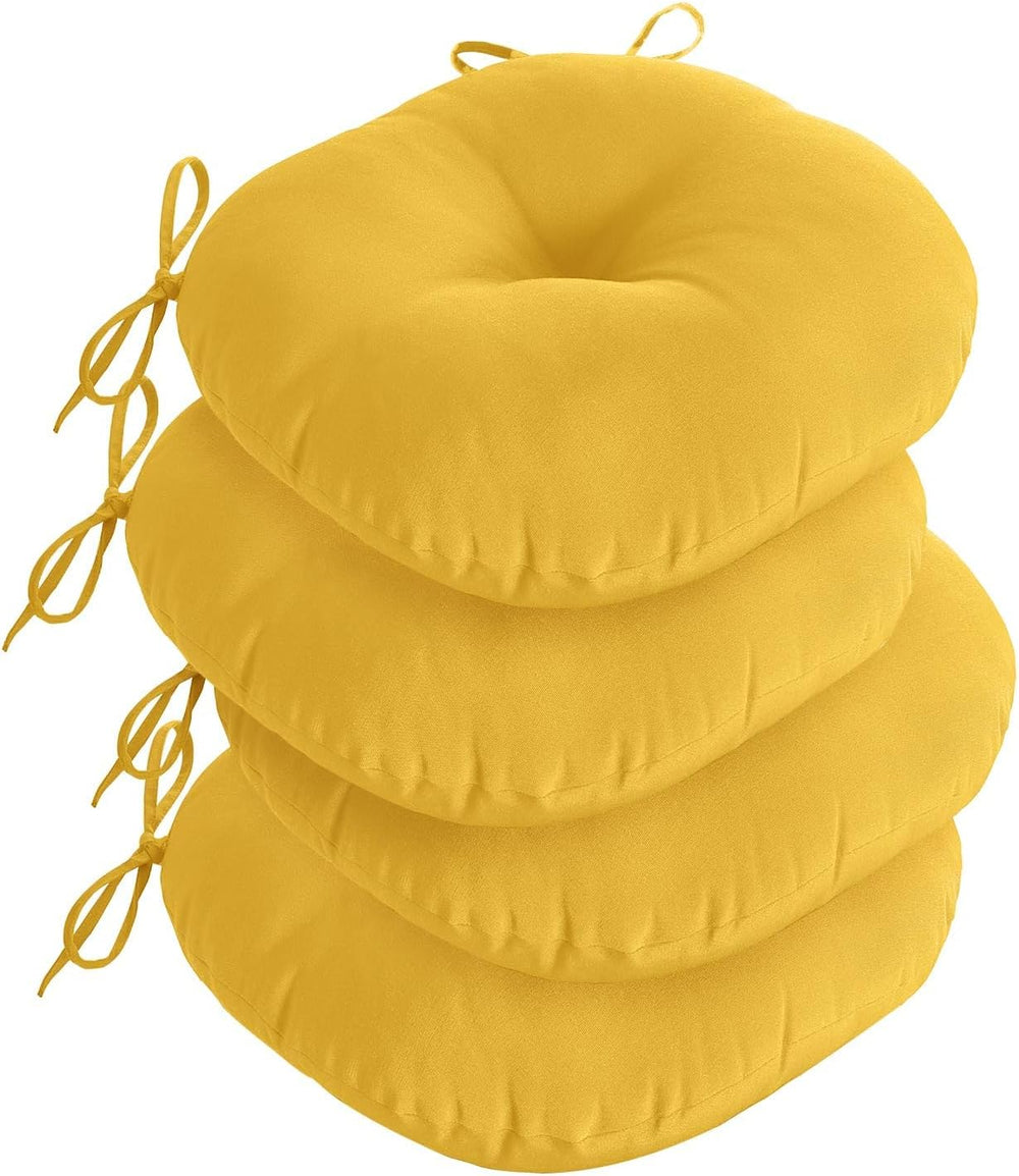 downluxe Bistro Chair Cushions for Patio Furniture, Water-Resistant Round Out...