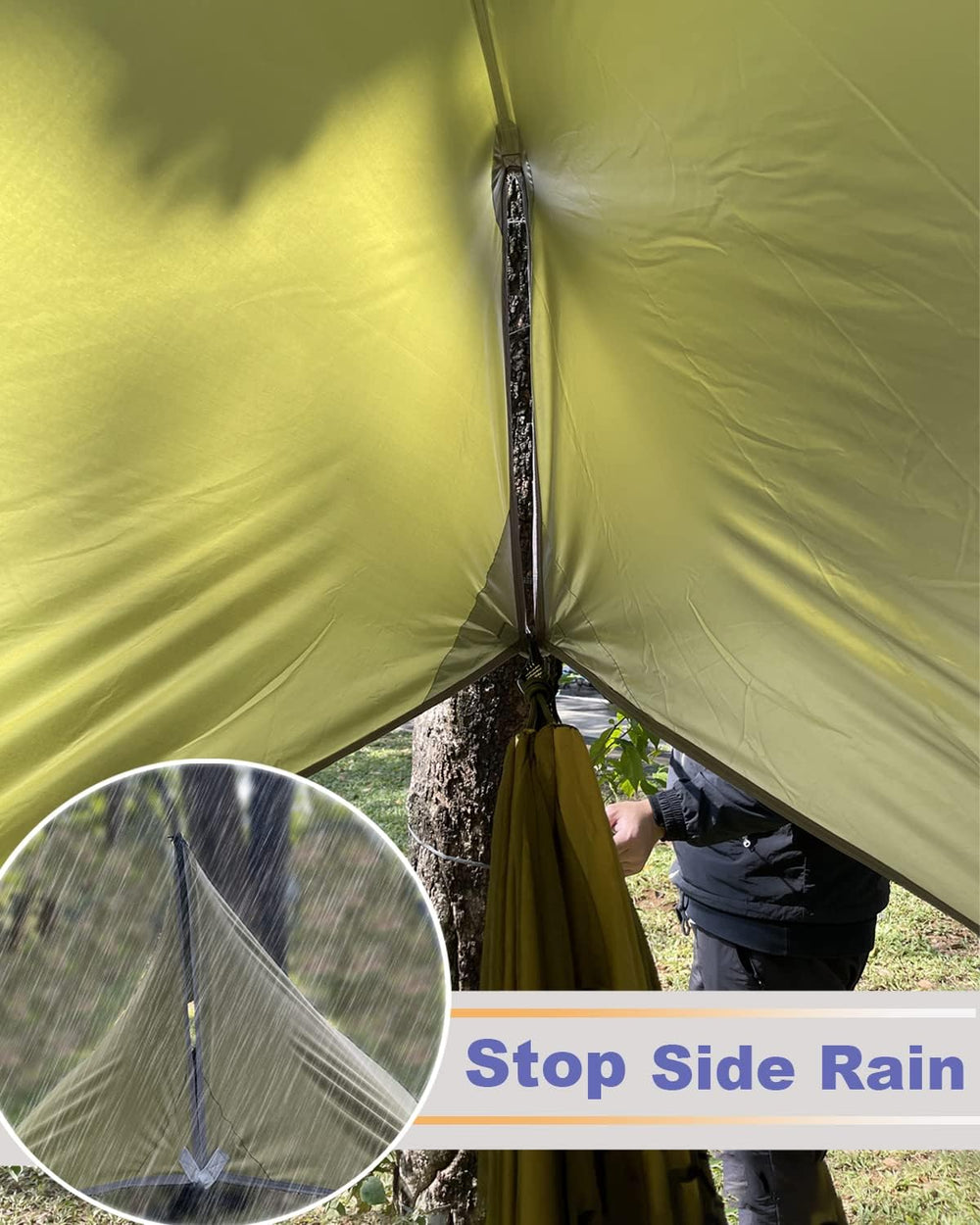 Sunyear Camping Hammock, Portable Single & Double Hammock with Net, 2 Per...