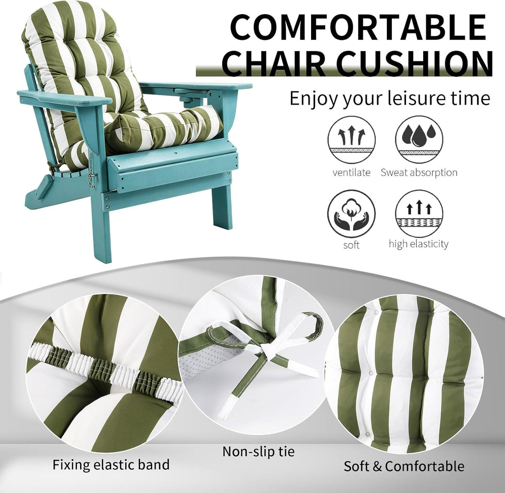 Adirondack Chair Cushion, High Back Patio Chair Cushions 48 x 19.7 x 4.7 Inch...
