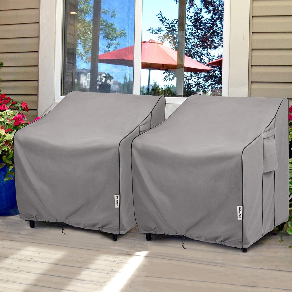 Patio Chair Covers Waterproof, Heavy Duty, 31.5x33.5x36 in, 2 Pack