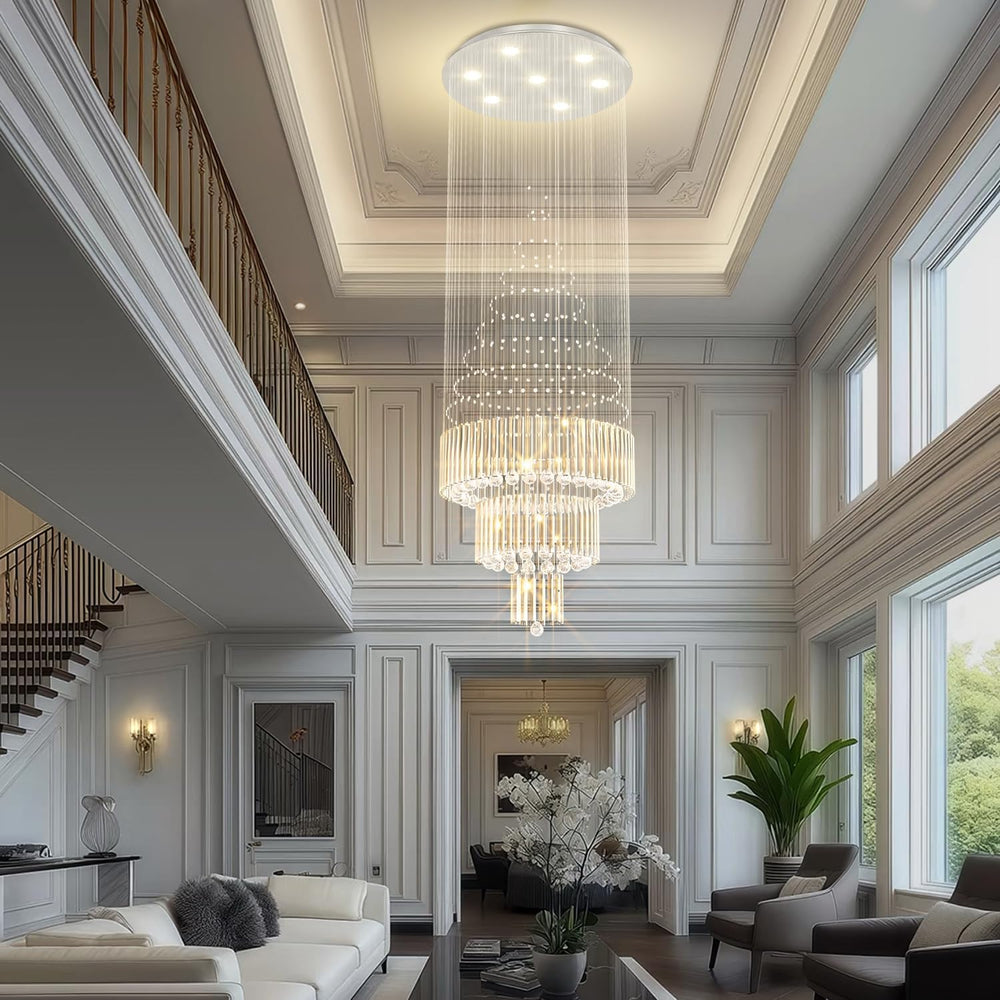 Flashing God D24''XH86'' Large Crystal Chandelier Modern Crys...