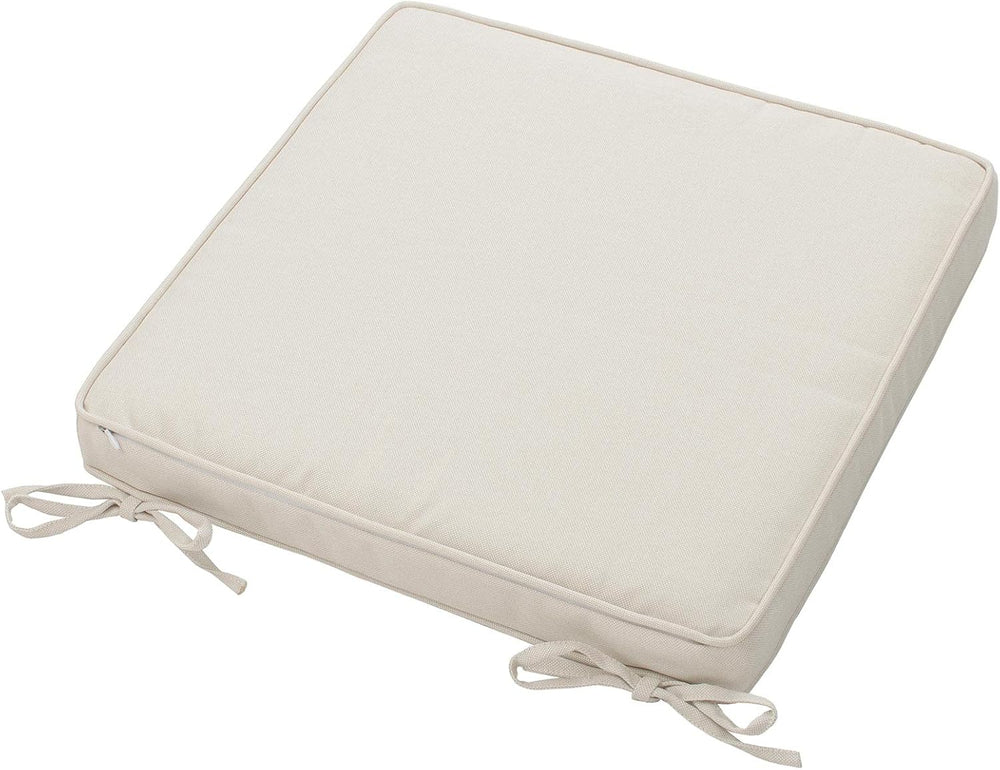 Magpie Fabrics Indoor Outdoor Waterproof Square Chair Cushion, 18 x 18 x 2.5 ...