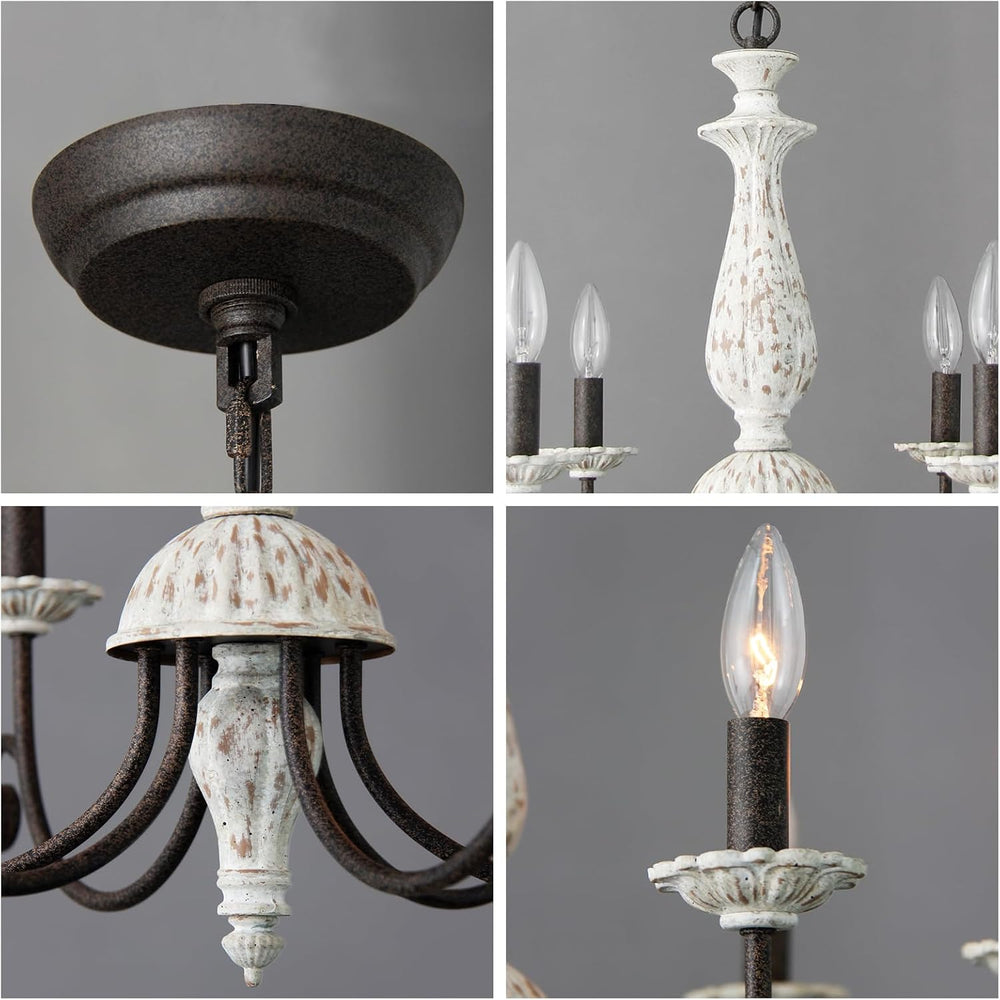 Rustic French Country Chandelier for Dining Room