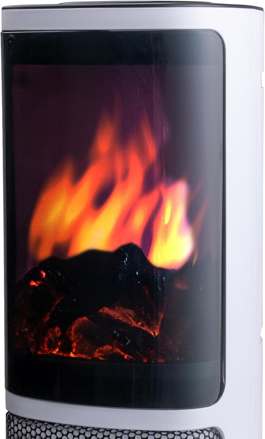 Comfort Zone 25" Oscillating Tower Heater with 3D Flame Effect