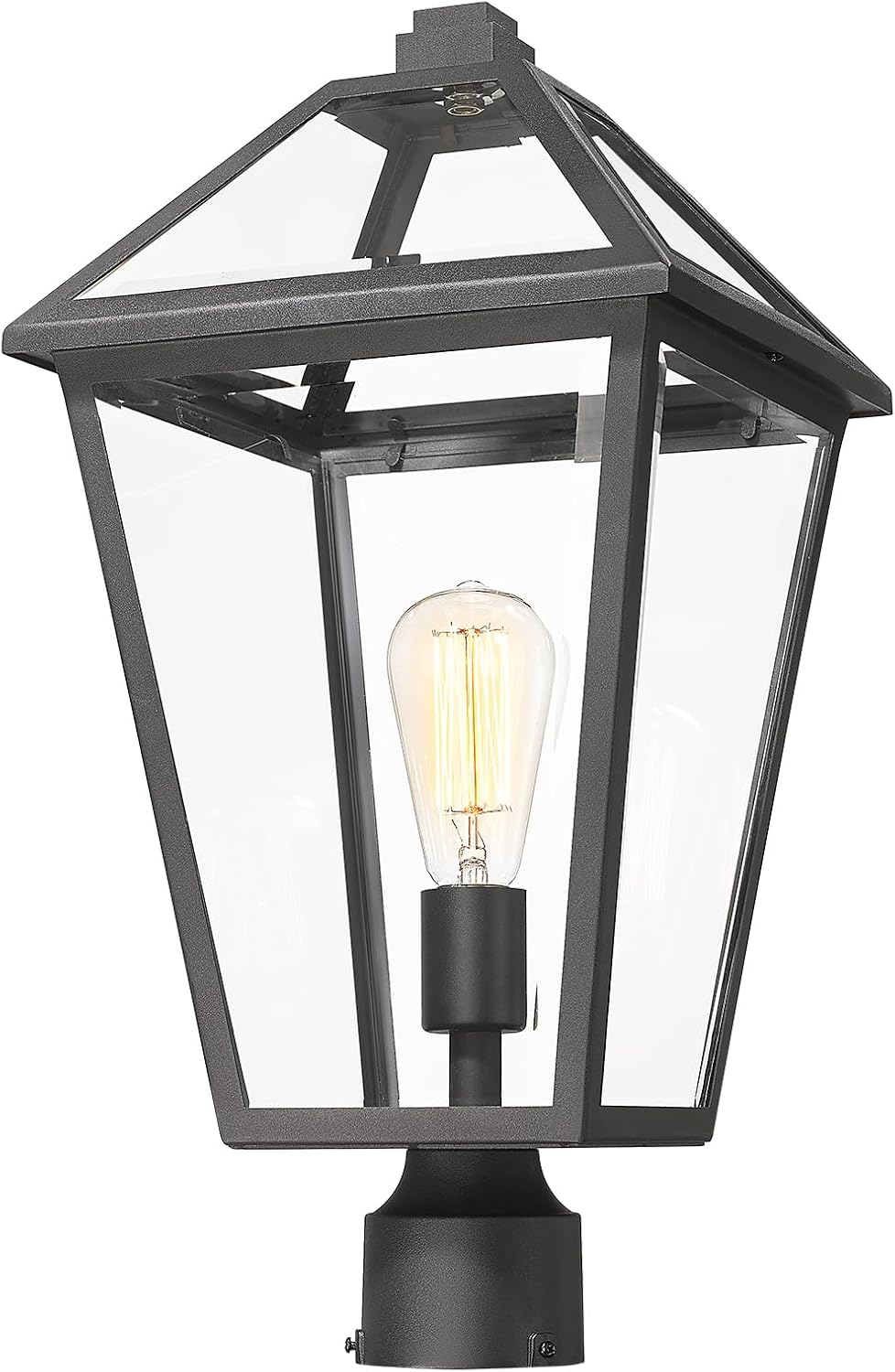 Outdoor Post Lights Fixtures, Lamp Post Light Fixture Black Finish, Waterproo...