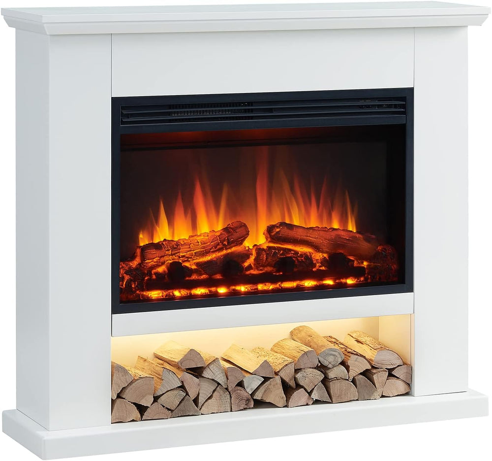 LegendFlame® Camille Electric Fireplace with 39.5" Mantel Surround and J...