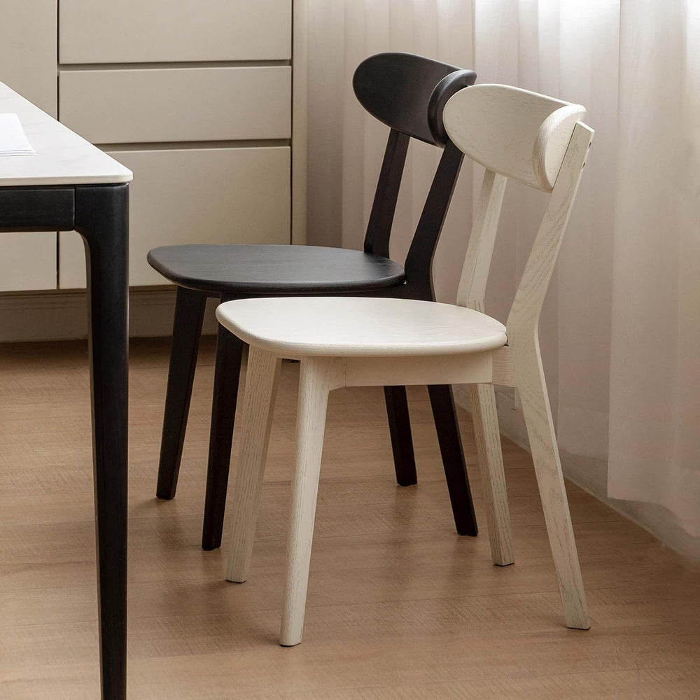 YESWOOD Oak Dining Chairs Set of 2, 100% Solid Wood Kitchen Chairs with Curve...