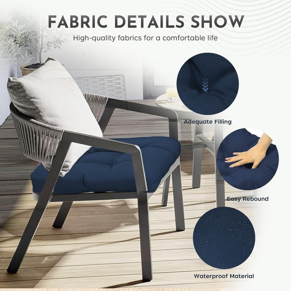 Patio Outdoor Chair Cushions Set of 2 Waterproof 19.5" x 19.5" x5&q...