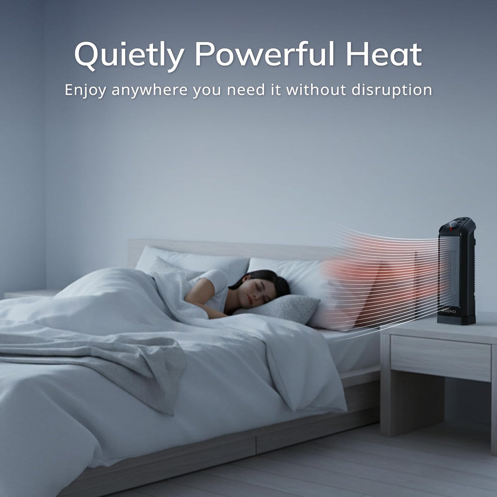 Lasko Oscillating Ceramic Tower Space Heater for Home with Overheat Protectio...