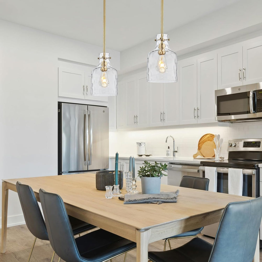 WILON Pendant Light Fixtures,Glass Pendant Lighting for Modern Kitchen Island...