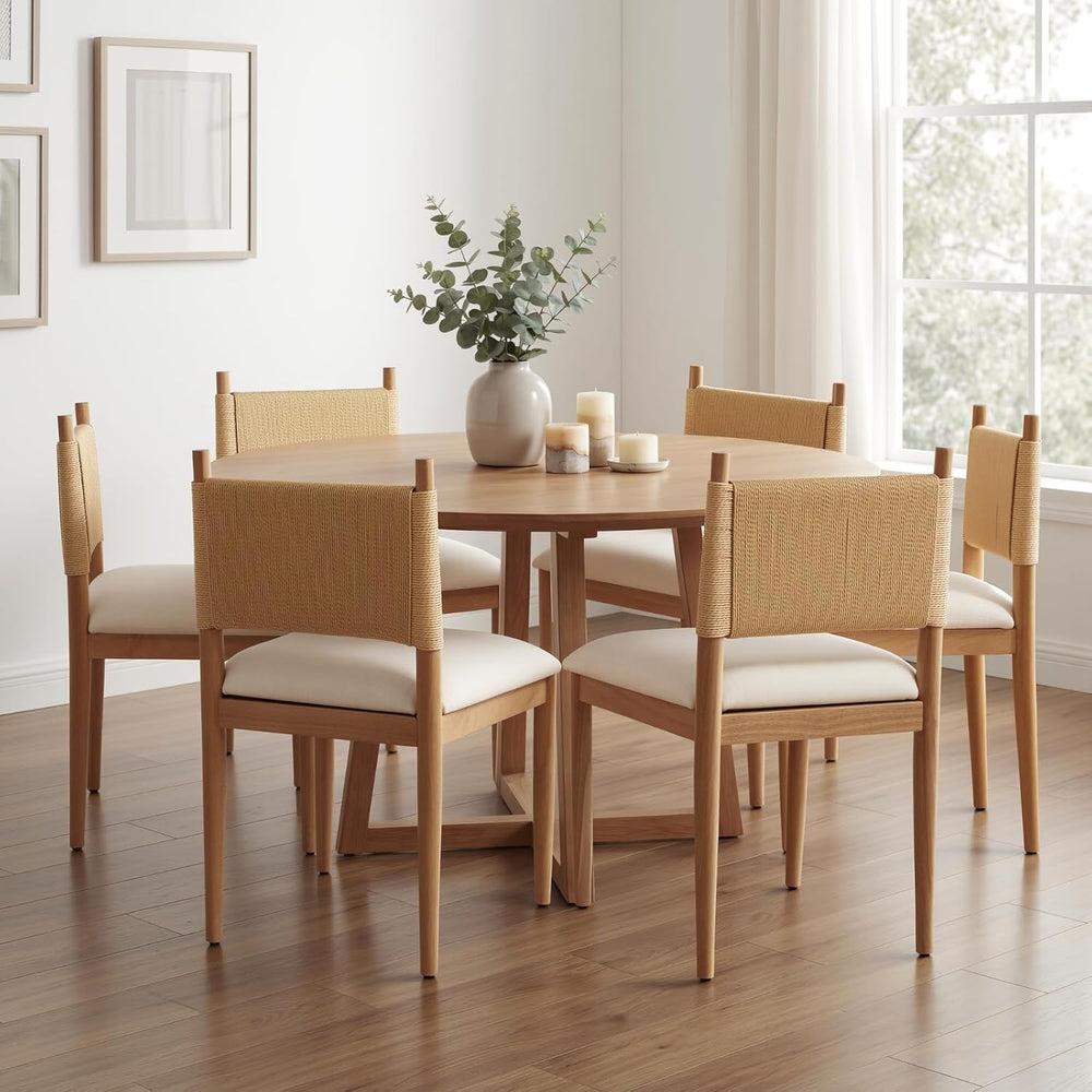 CIMOTA Modern Dining Chairs Set of 6, Mid Century Upholstered Dining Room Cha...