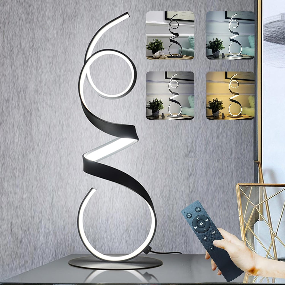 20W 3 Colors Remote Control Dimmable LED Art Table Lamp 21.4 Inch with Touch ...