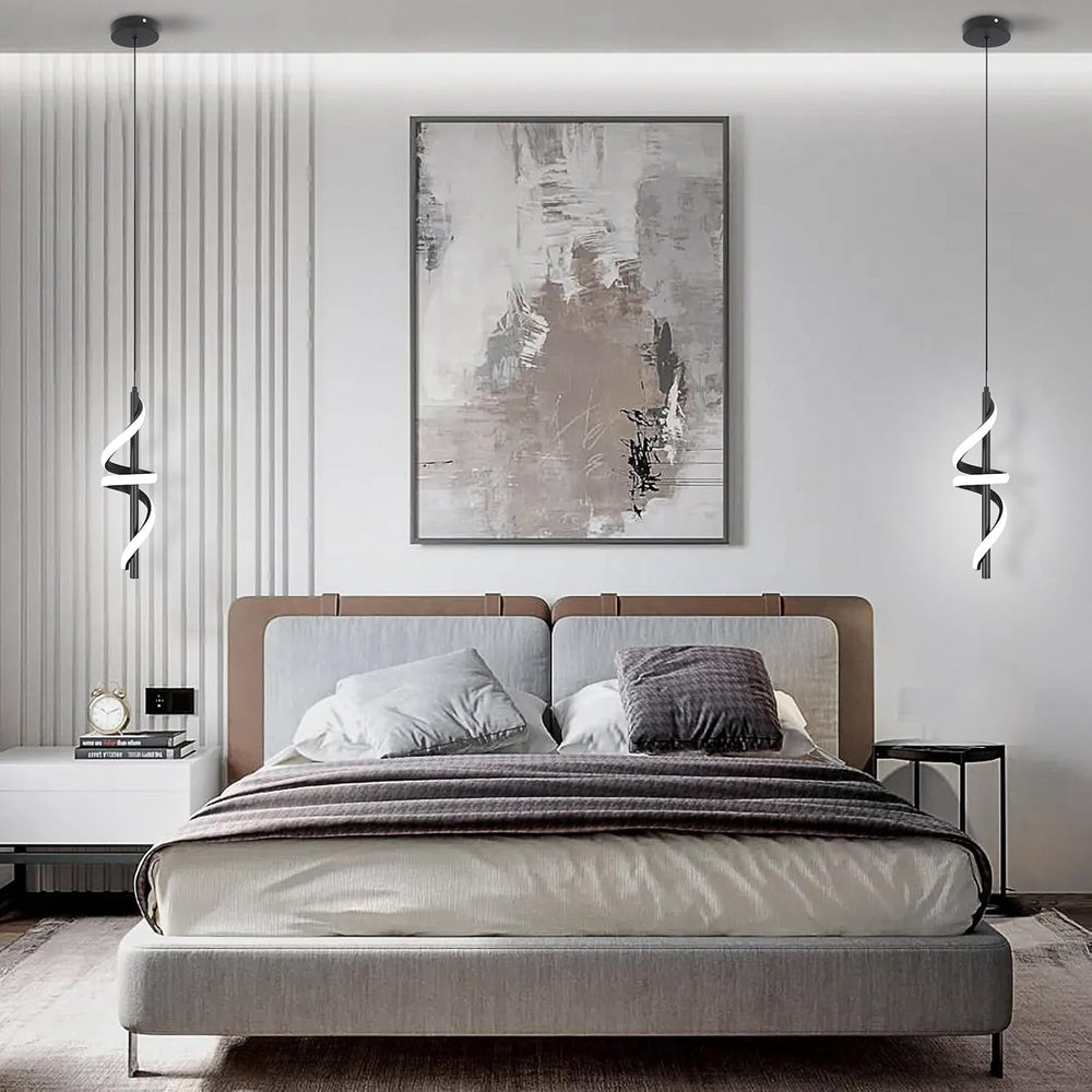 CANEOE Black Pendant Light Fixtures, Adjustable Modern Pendant Lights for Kit...