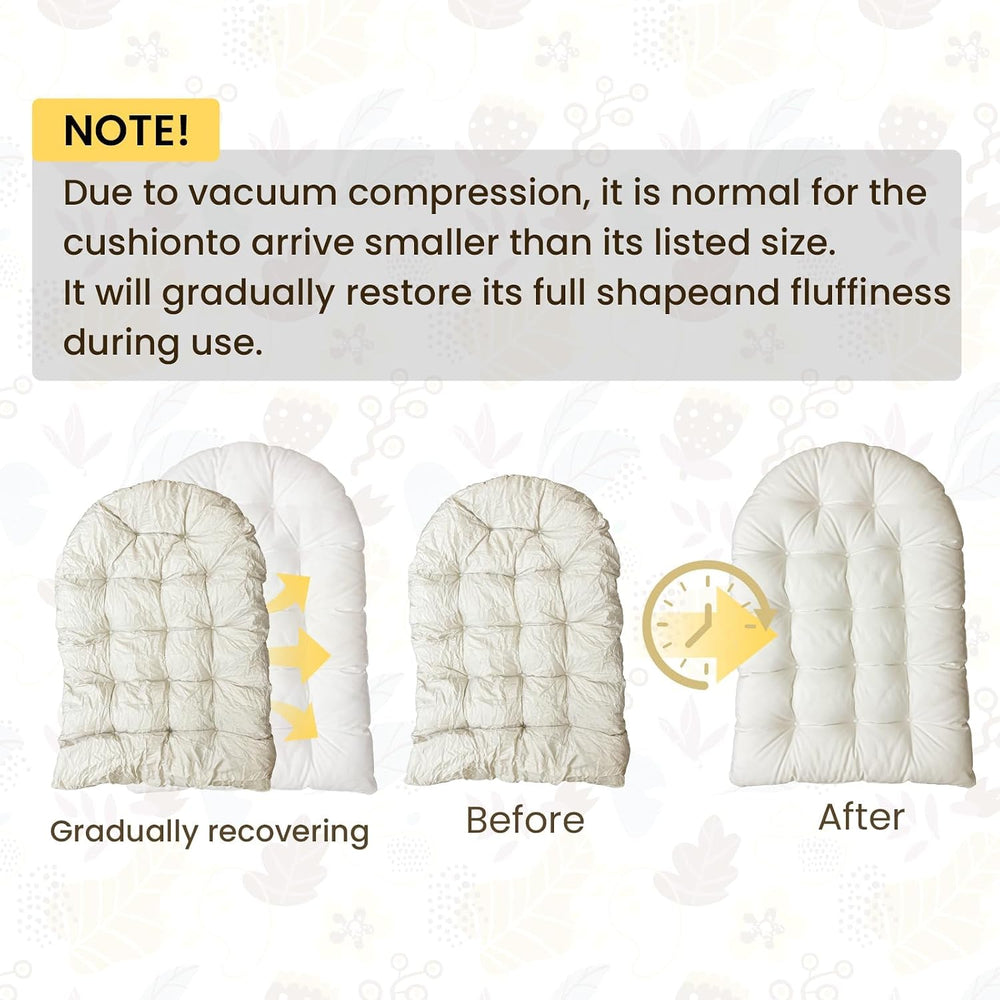 Outdoor Egg Chair Cushion Replacement, Waterproof Hanging Chair Cushion with ...