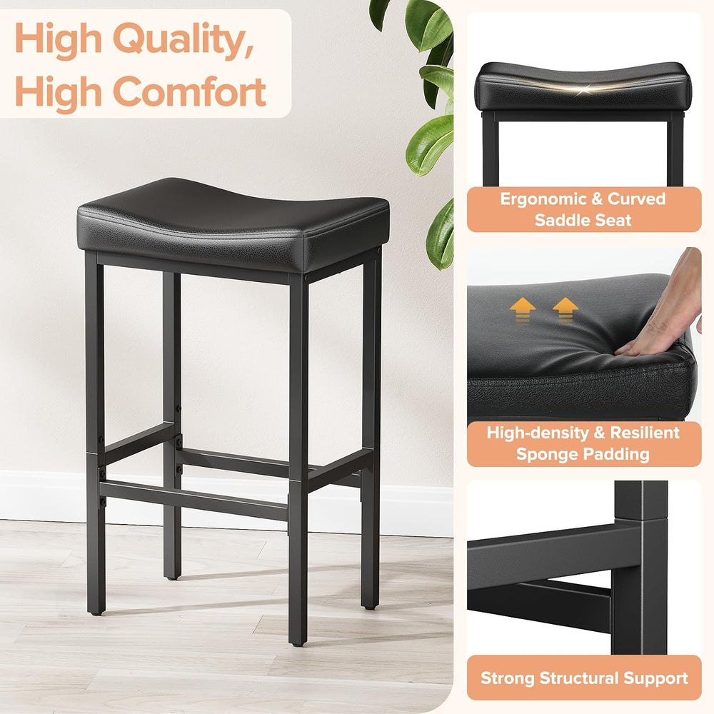 Compact 24 Inch Counter Height Bar Stools Set of 2