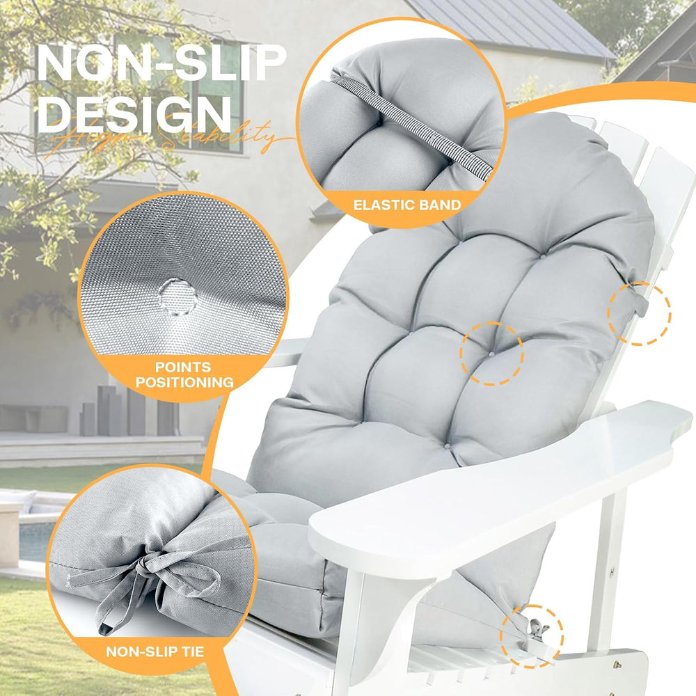 Outdoor Rocking Chair Cushions Set of 2 Floral