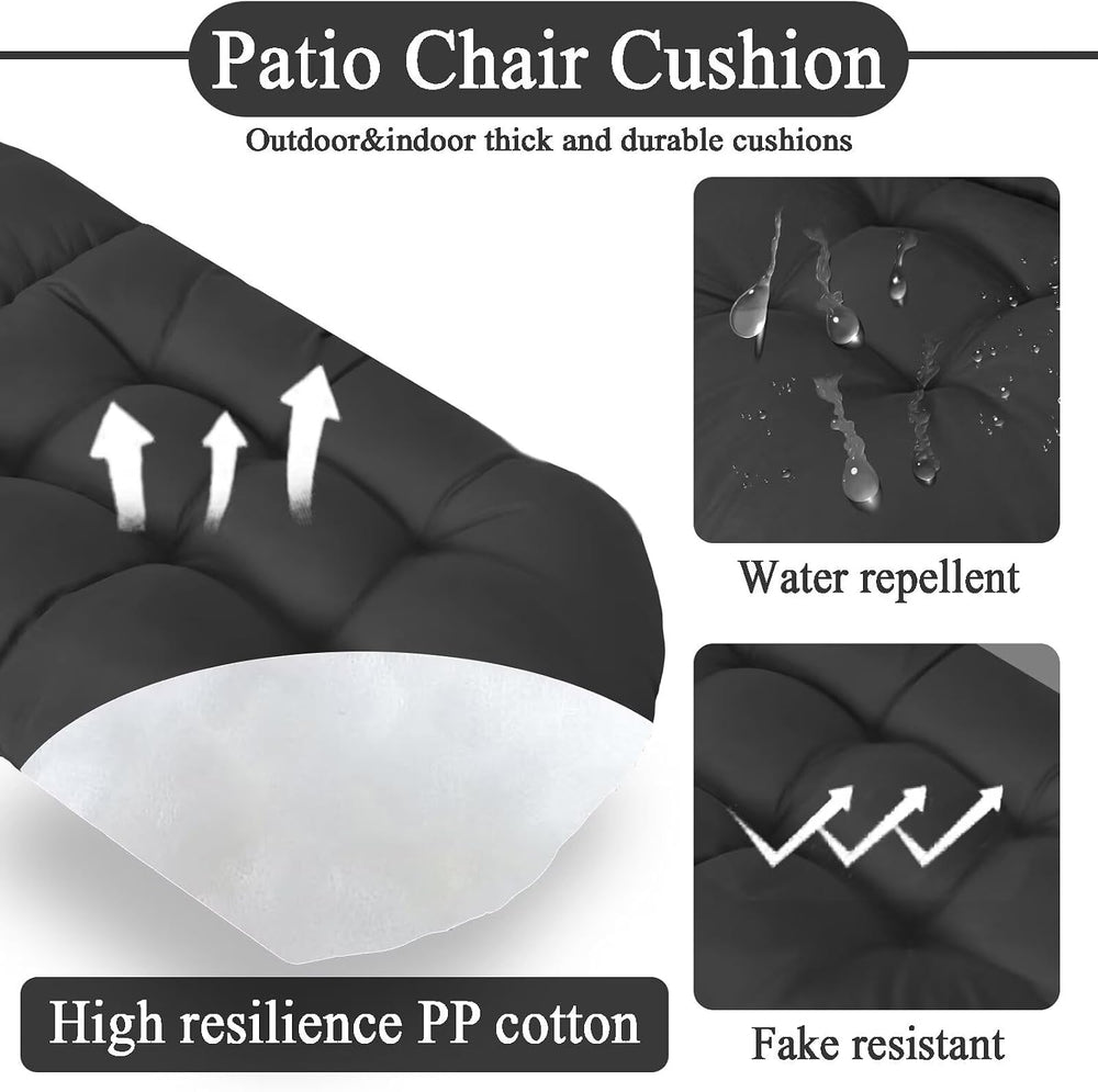 Adirondack Chair Seat Cushion for Outdoor Patio Wicker Porch Furniture