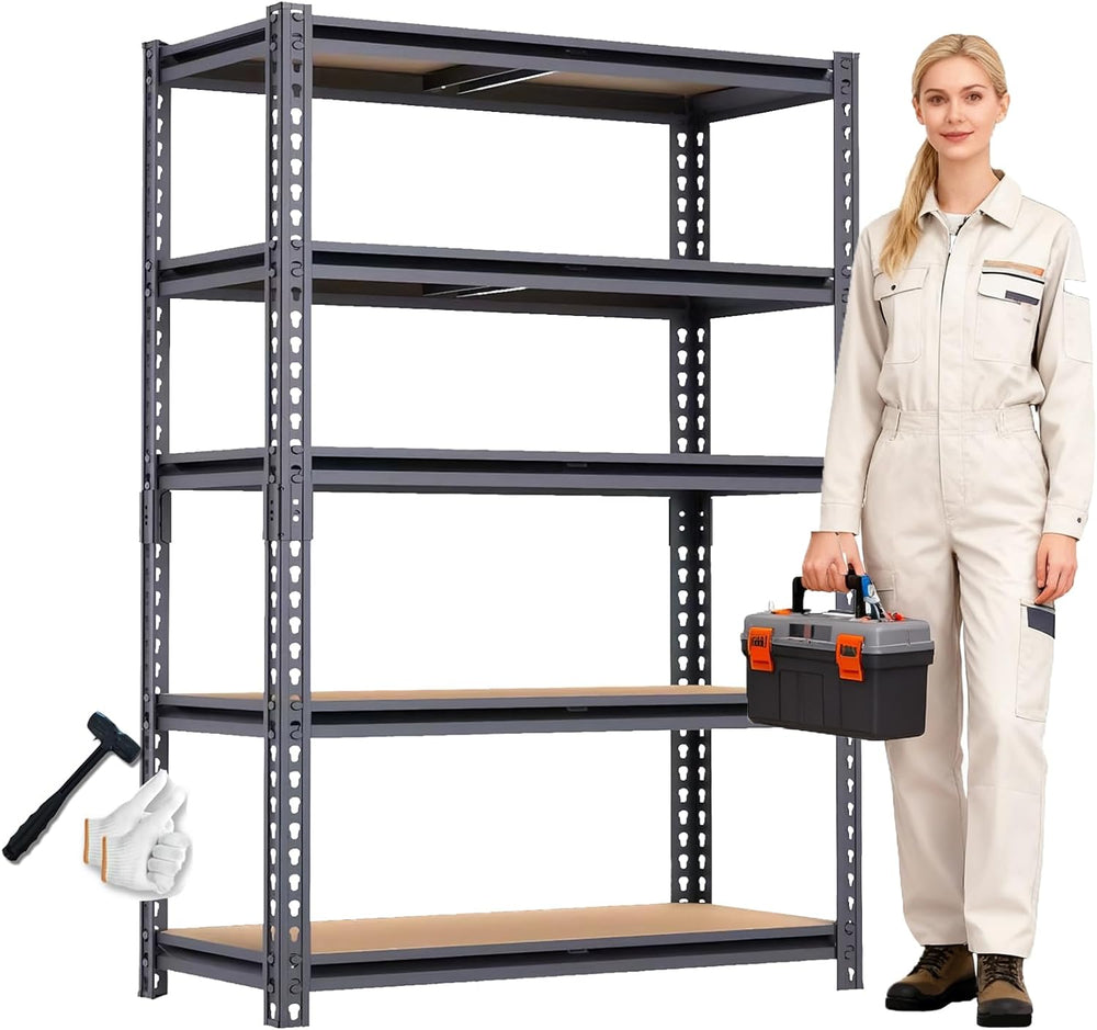 Garage Shelving Units, Storage Shelves Heavy Duty, 60", 2400LBS