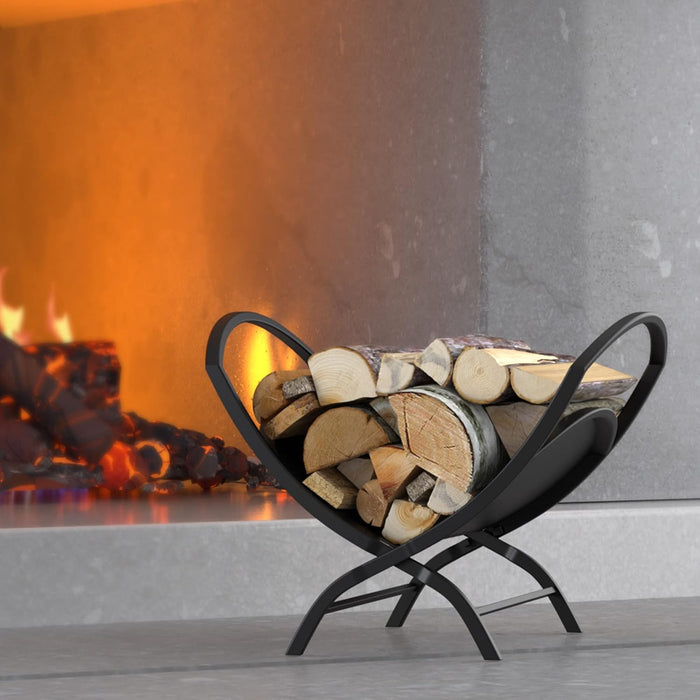Fire Beauty Folding Firewood Rack Indoor Outdoor Log Storage Holder