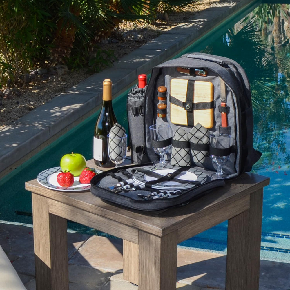 Picnic at Ascot Original Equipped 2 Person Picnic Backpack with Cooler & ...