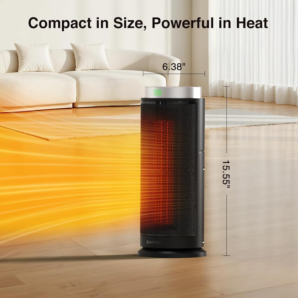ZAFRO Space Heater, Ultra Quiet Portable Electric Heaters for Indoor Use with...