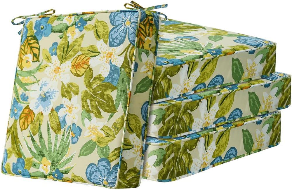 Unimatta Square Corner Seat Cushions, 19" x 19" x 3", Set of 4...
