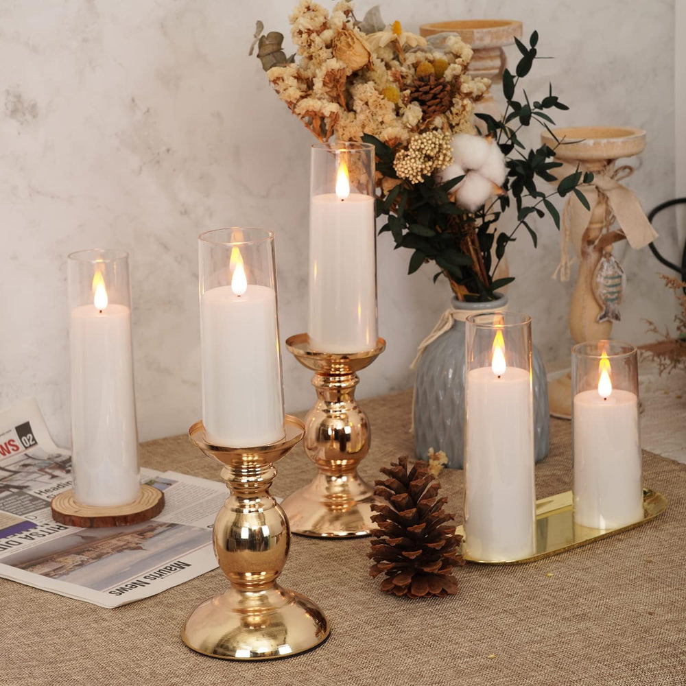 Amagic Magic Pure White Flameless Candles, Battery Operated Candles, Acrylic ...