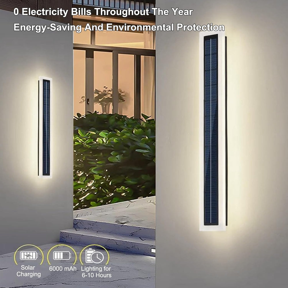 Solar Outdoor Wall Lights Waterproof LED 4500K Lighting for Porch