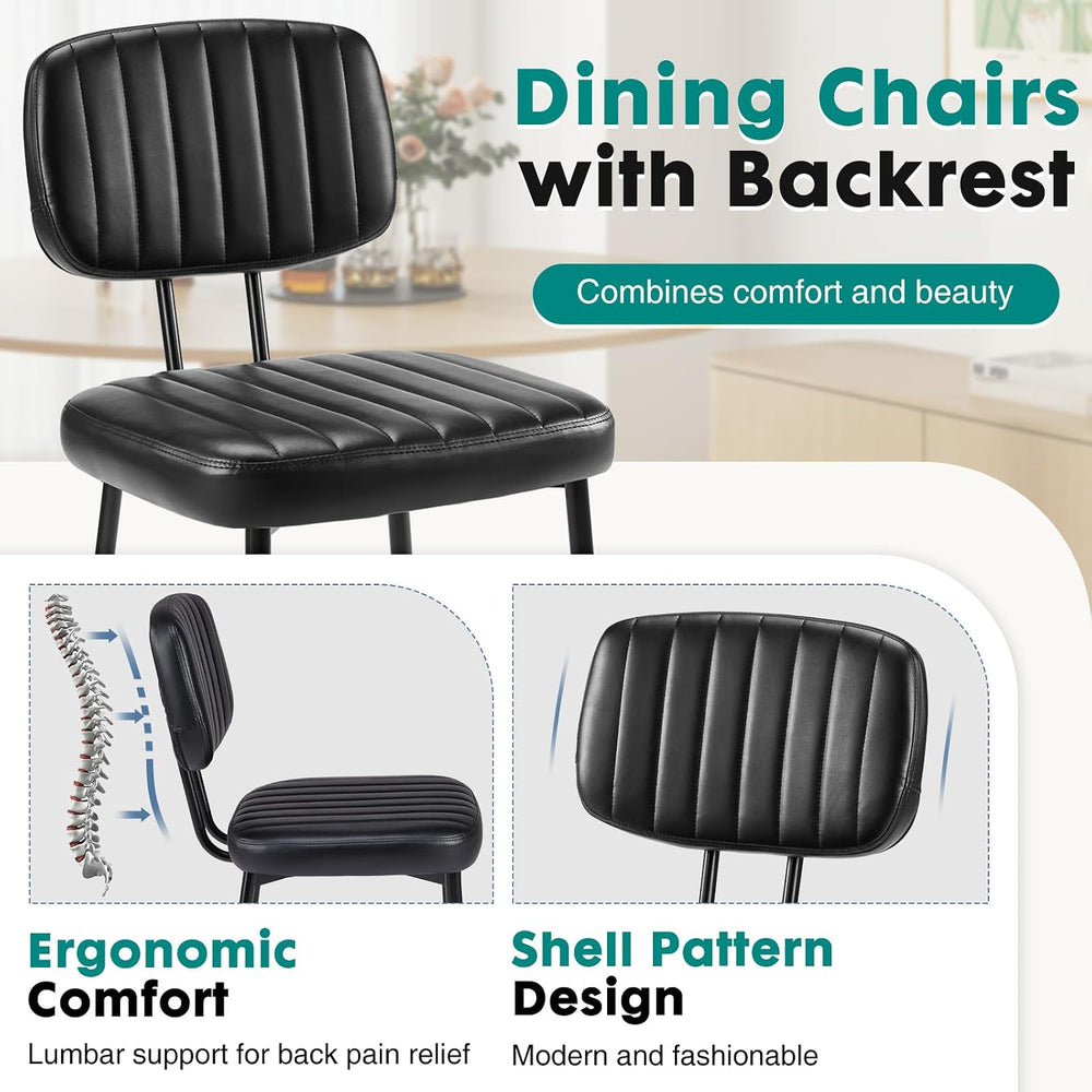 OLIXIS Dining Chairs Set of 4, Mid Century Modern Kitchen Chairs