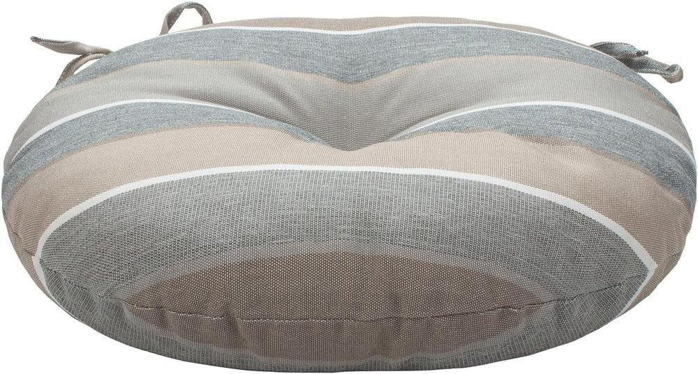 Bistro Chair Cushions 15 inch,Set of 2,Tufted Round Chair Cushions with Ties,...