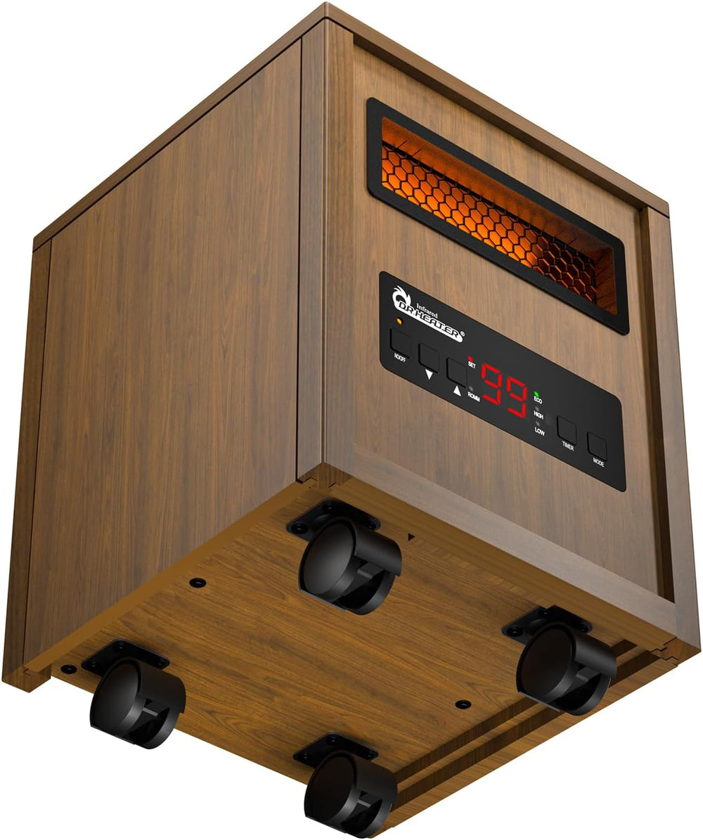 DR. Infrared Heater DR-123 Indoor Portable Space Heater with Remote Control, ...