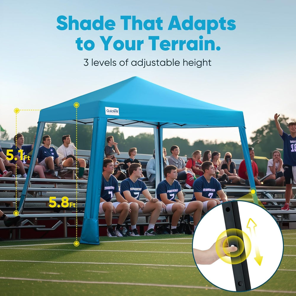 Quictent 10x10 Slant Leg Pop Up Canopy Tent