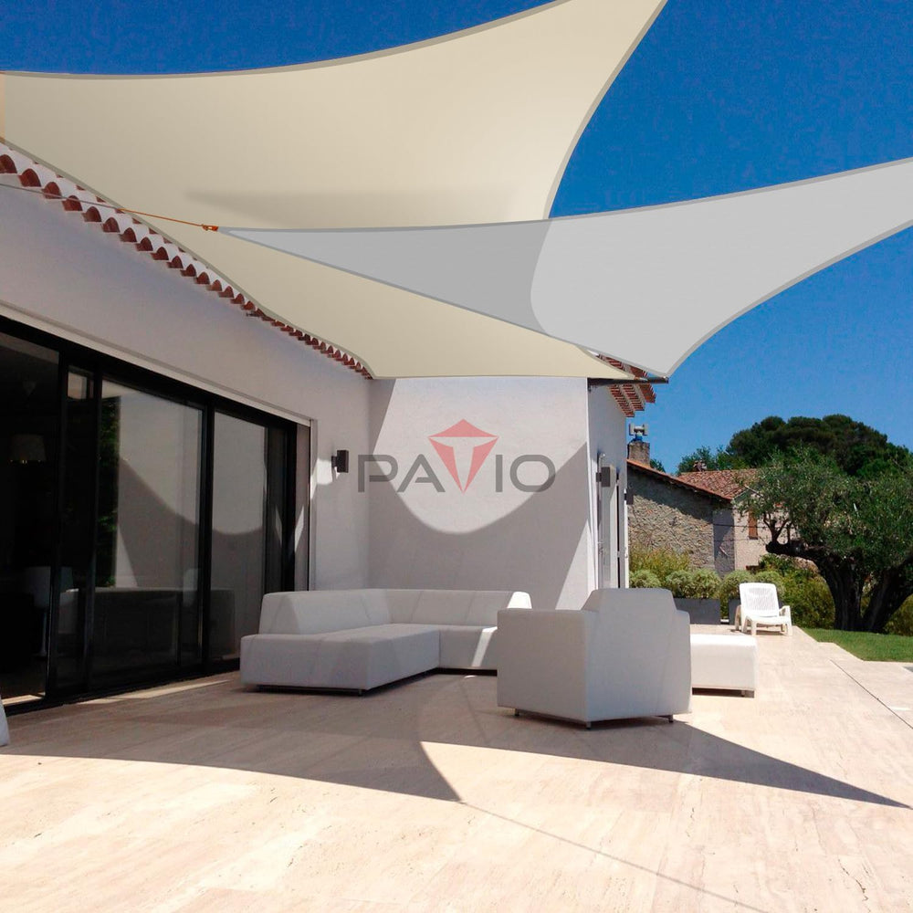 Patio Paradise 12' x 12' x 12' Waterproof Sun Shade Sail Triangle...