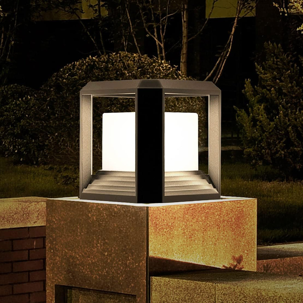 Hardwired LED Outdoor Post Light Waterproof Pillar Lamp