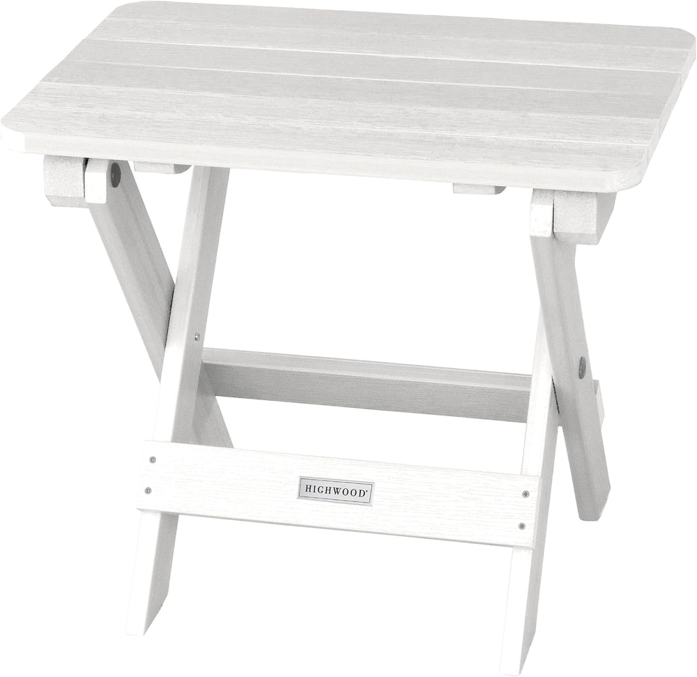 highwood Folding Adirondack Side Table, White