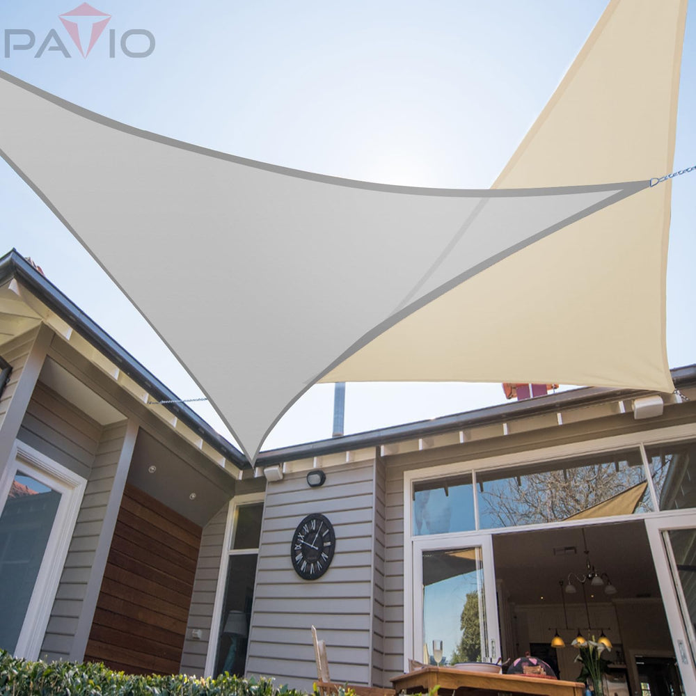 Patio Paradise 12' x 12' x 12' Waterproof Sun Shade Sail Triangle...